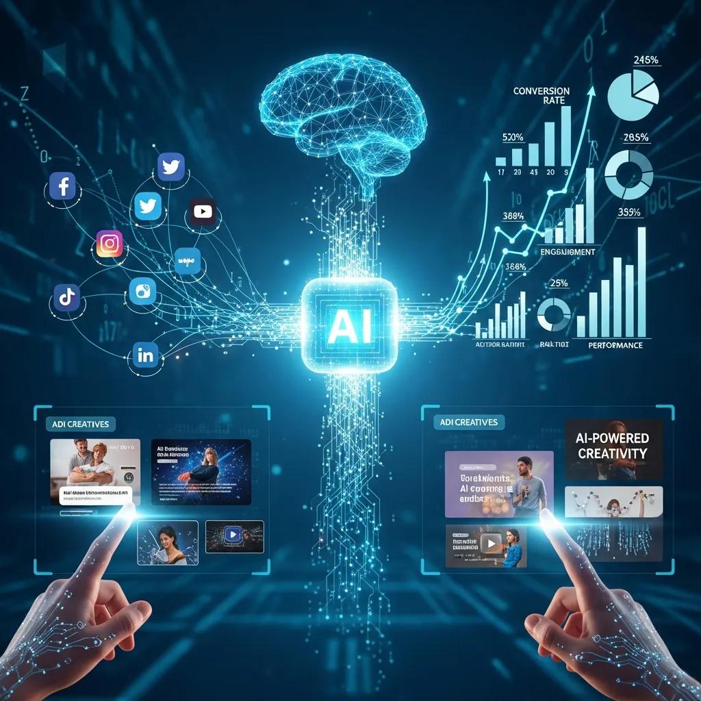 AI tools creating content and ad variations for fast marketing tests