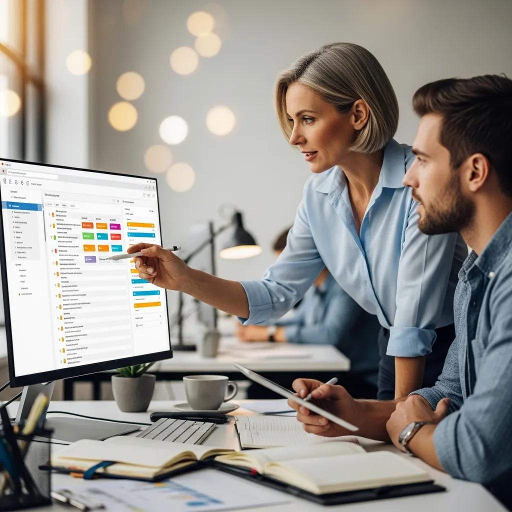 Business owner communicating effectively with a team member, showcasing delegation strategies and clear expectations